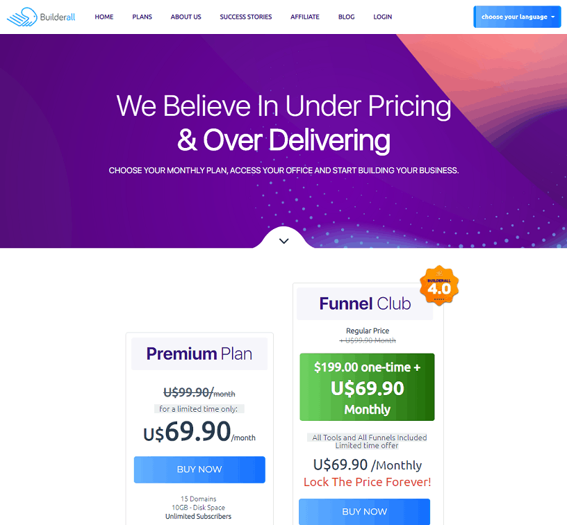 builderall pricing plans