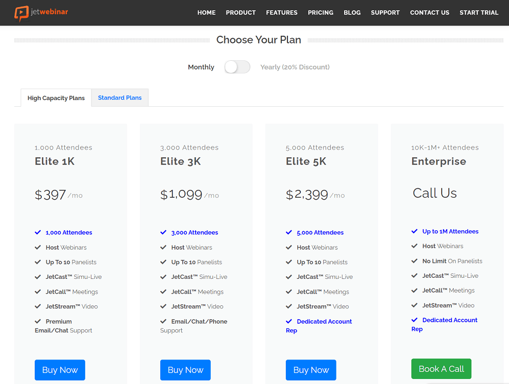 jetwebinar pricing plans