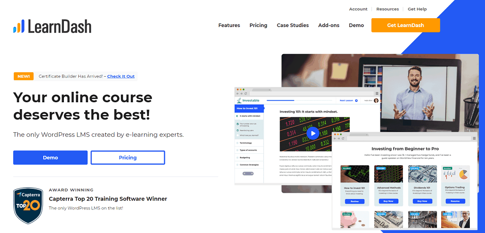 LearnDash WordPress online course platform